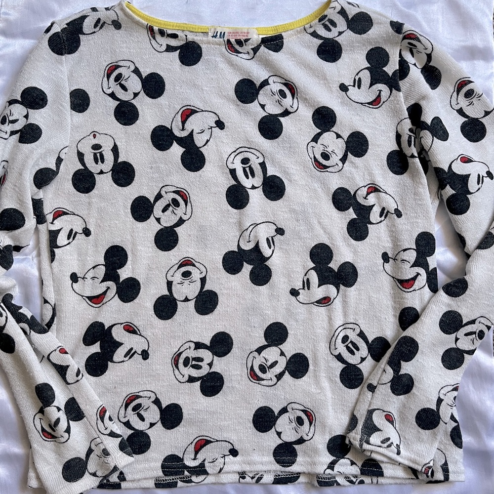 H&M DISNEY MICKEY MOUSE PRINT SHIRT